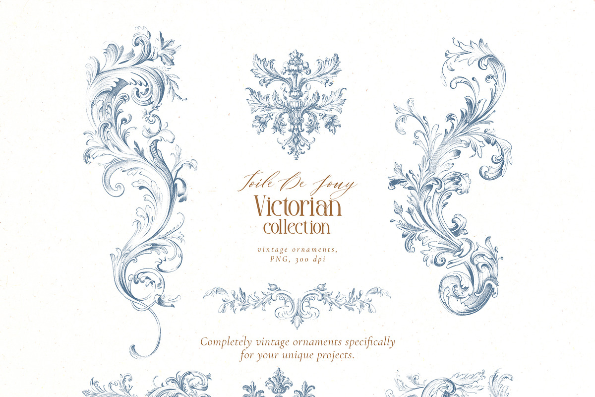 Victorian collection - Toile De Jouy, a Decorative Illustration by Pamyatka Shop (Photo 8 of 15)