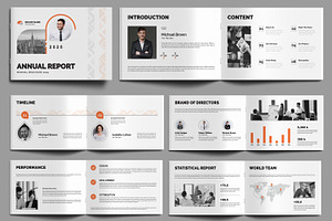 Annual Report Template, a Brochure Template by MightyDesign