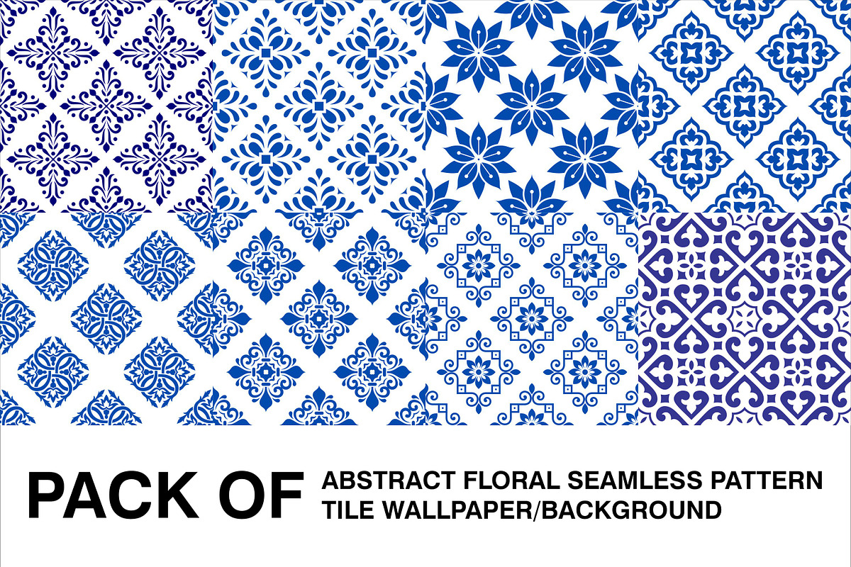 Pack of 50 abstrack floral pattern, a Pattern Graphic by Brainware Graphic (Photo 1 of 11)