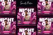 Night Club Flyer, a Flyer Template by iDoodle Studio (Thumbnail 2 of 4)