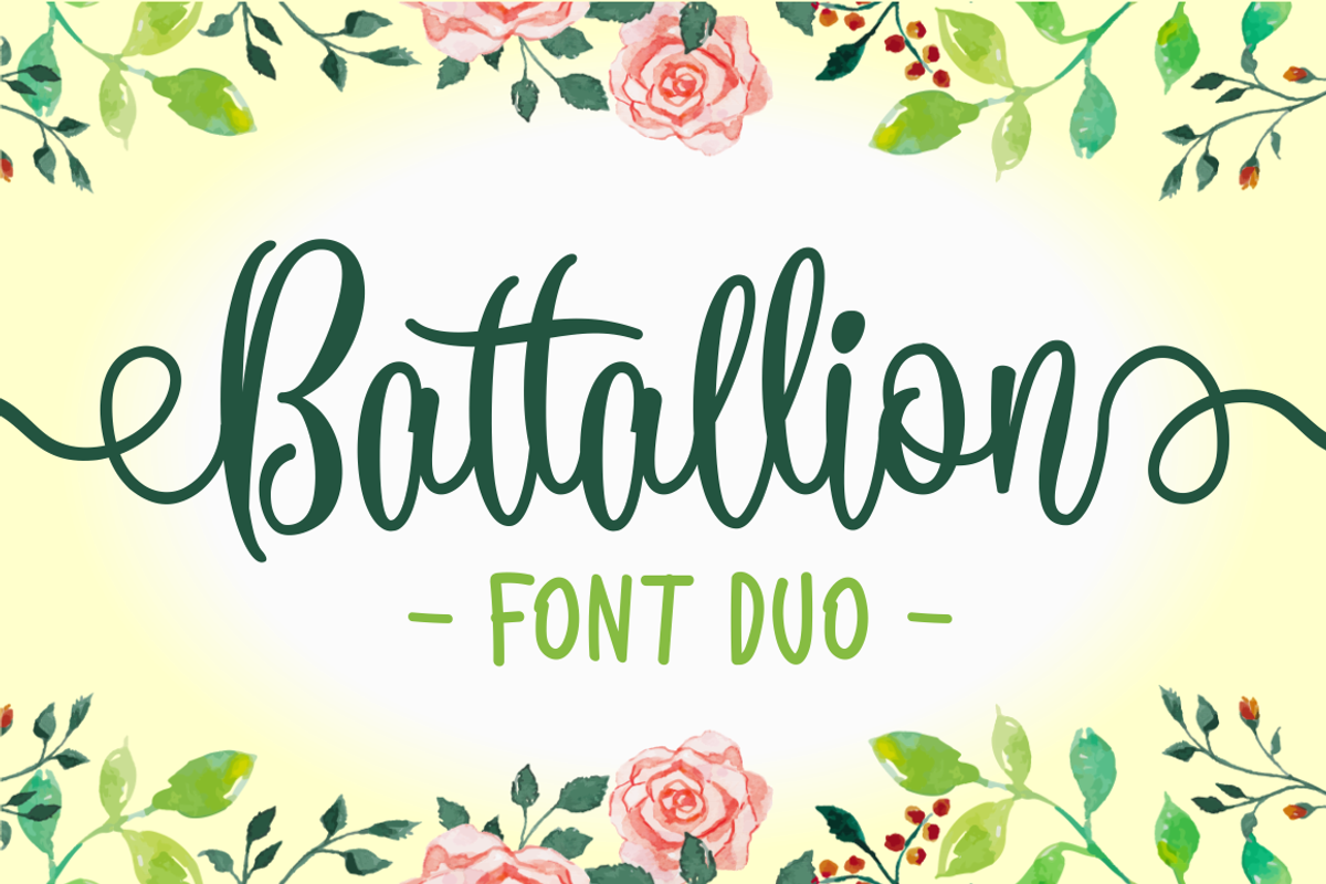 Battallion Font Duo