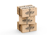 Corrugate Cardboard Shipping Box set, a Packaging Mockup by pixelmock (Thumbnail 13 of 16)