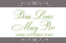 Sale-Dom Loves Mary Pro Font