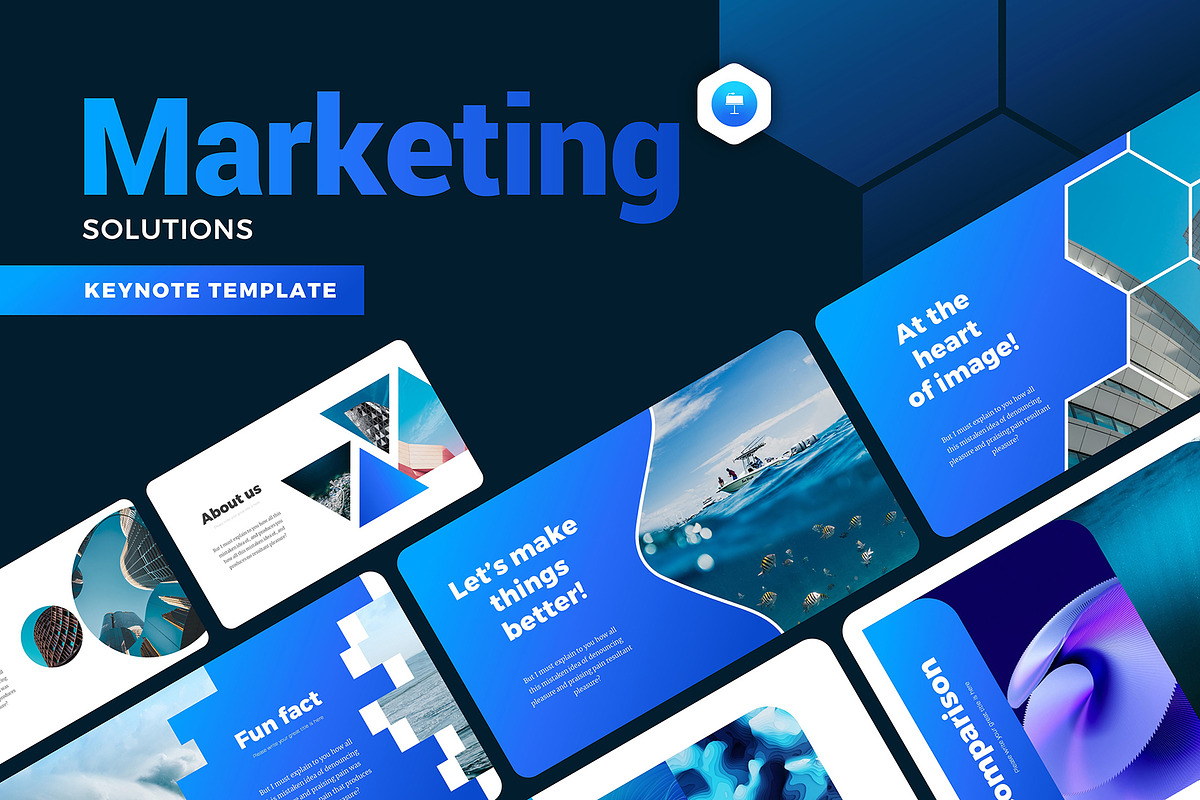 Marketing Solutions Keynote, a Presentation Template by Presentation Templates (Photo 1 of 8)