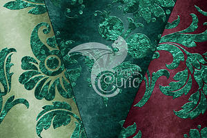 Embossed Teal Velvet Textures