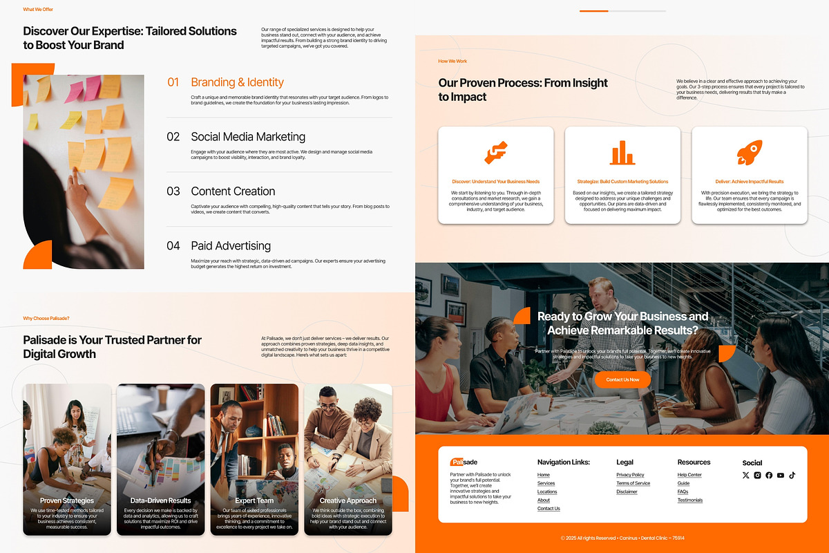 Digital Marketing Landing Page, a Landing Page Template by FIBRINOSÄ (Photo 5 of 6)