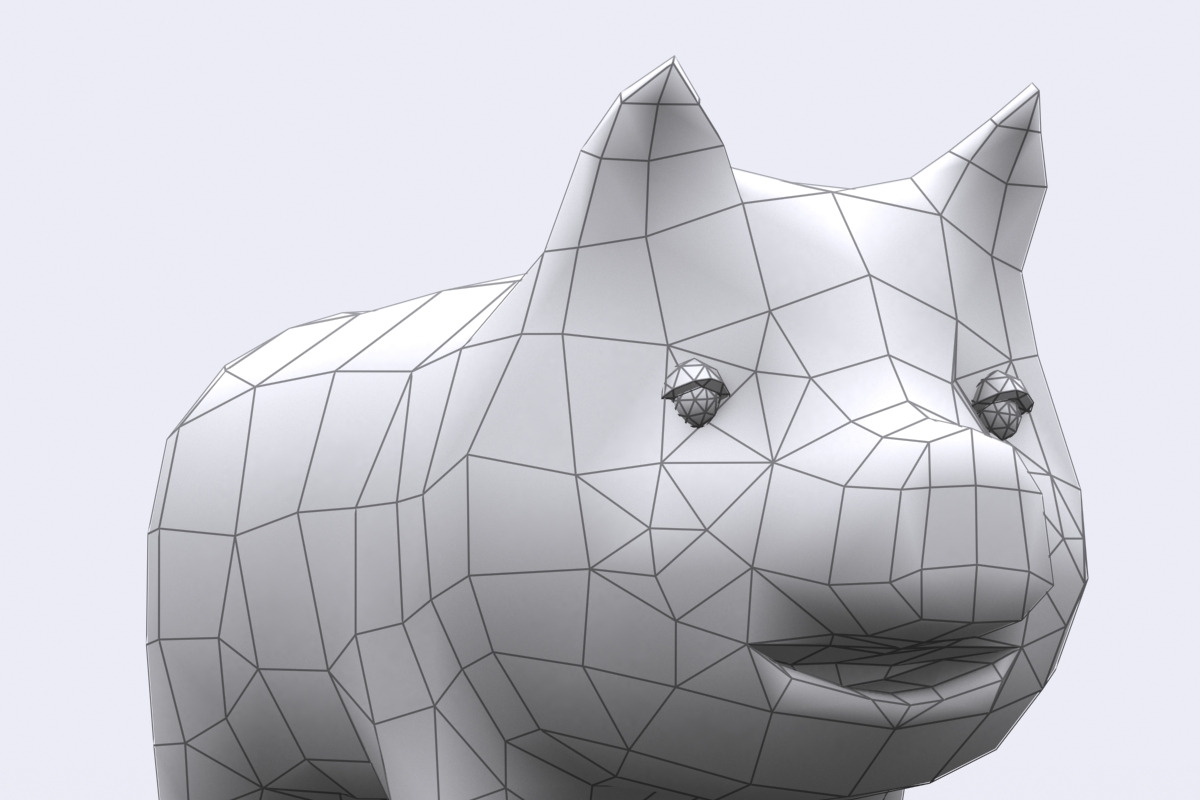 Toonpets animals - Pig, a Characters & Person 3D Model by 3DRT.com (Photo 3 of 3)