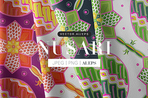 Nusari, Luxury Mod Batik-Vector Art!