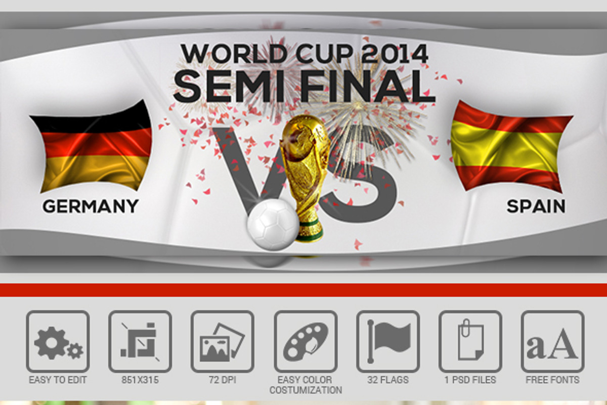 World Cup 2014 Facebook Cover, a Templates & Theme by VladAlexandru93 (Photo 1 of 2)
