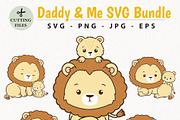 Lion dad SVG, Father's day, an Animal Illustration by TitaLivingArt (Thumbnail 1 of 9)