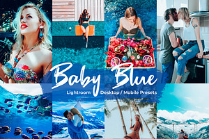 7 Baby Blue Lightroom Presets