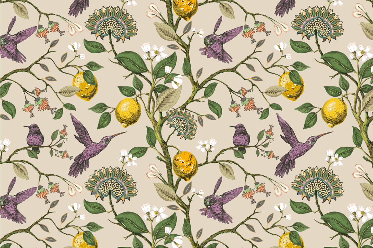 3 Botanical Vintage Patterns, a Pattern Graphic by Sunny_Lion (Photo 3 of 4)