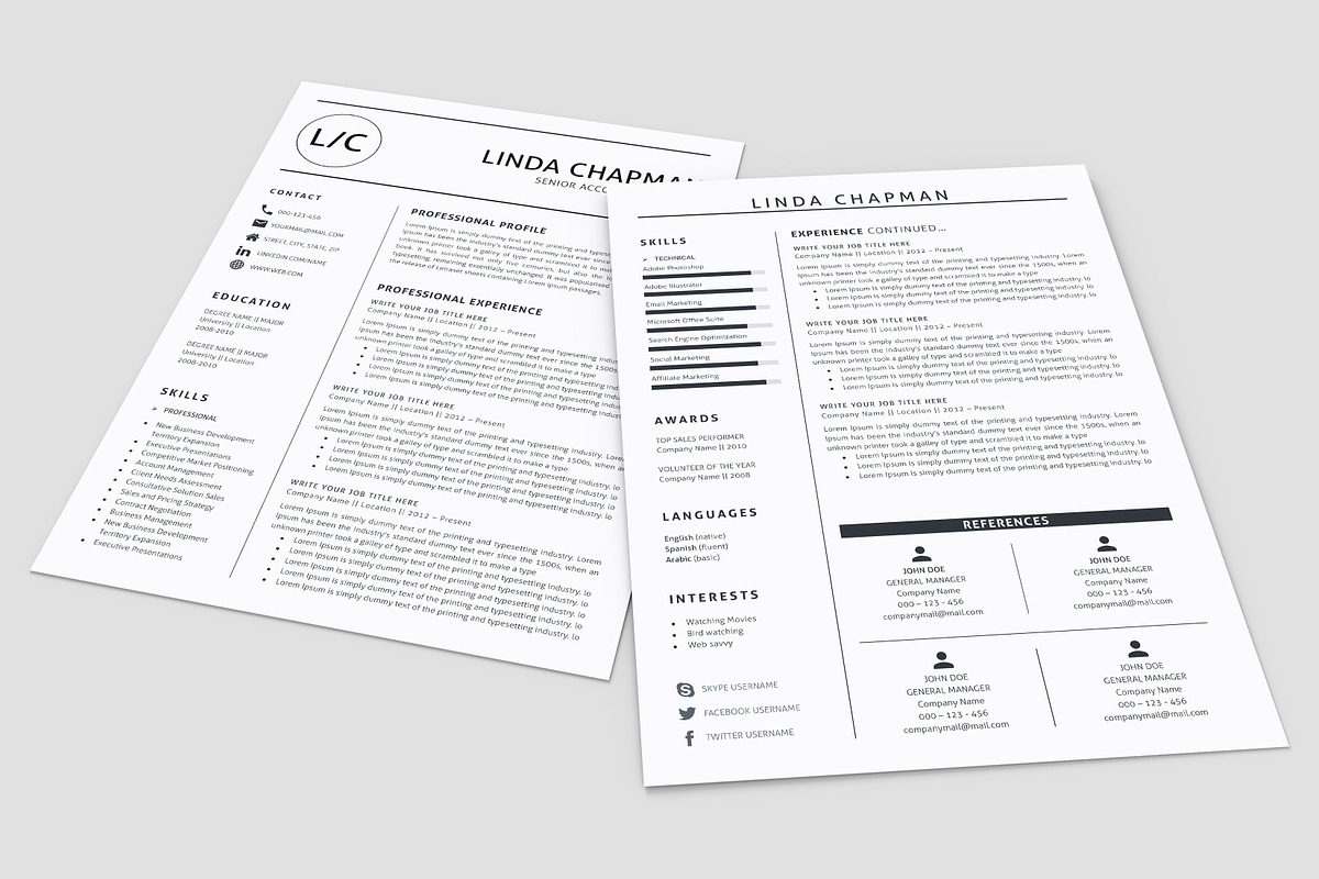 Professional Resume/CV Template, a Resume Template by A1RESUME (Photo 5 of 6)