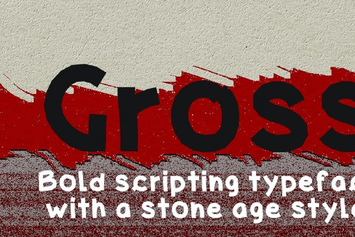 Gross, a bold script font