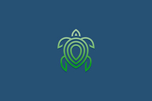 Turtle logo design.