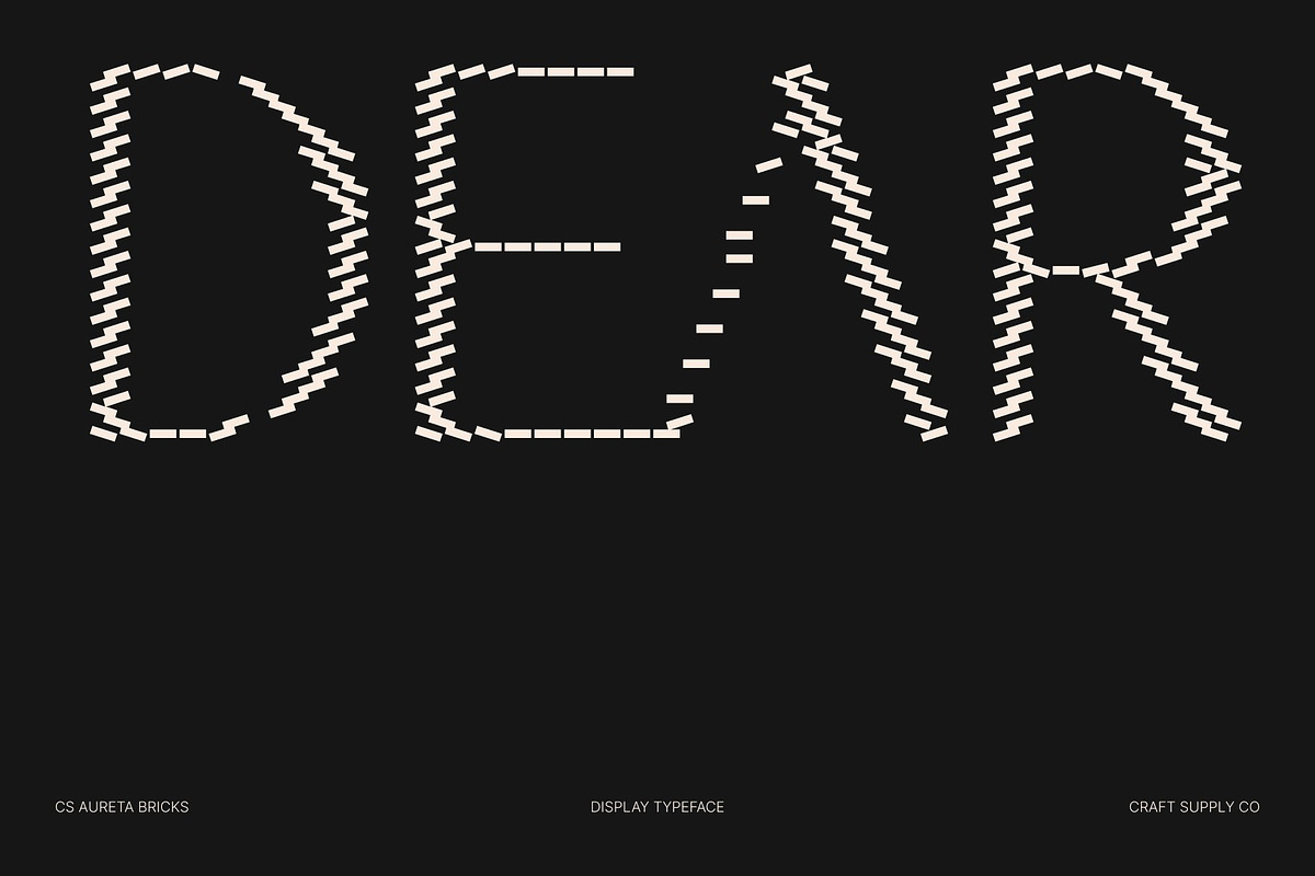 CS Aureta Bricks, a Sans Serif Font by Craft Supply Co. (Photo 2 of 8)