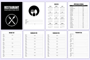 2025 Restaurant Reservation Book, a Stationery Template by Mustafiz (Thumbnail 2 of 5)