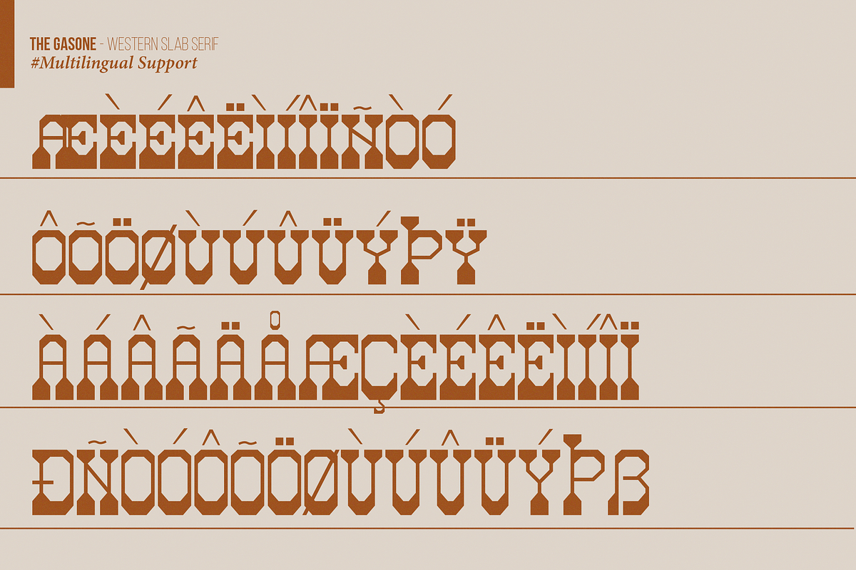 The Gasone | Western Slab Serif, a Slab Serif Font by Denustudios (Photo 14 of 15)