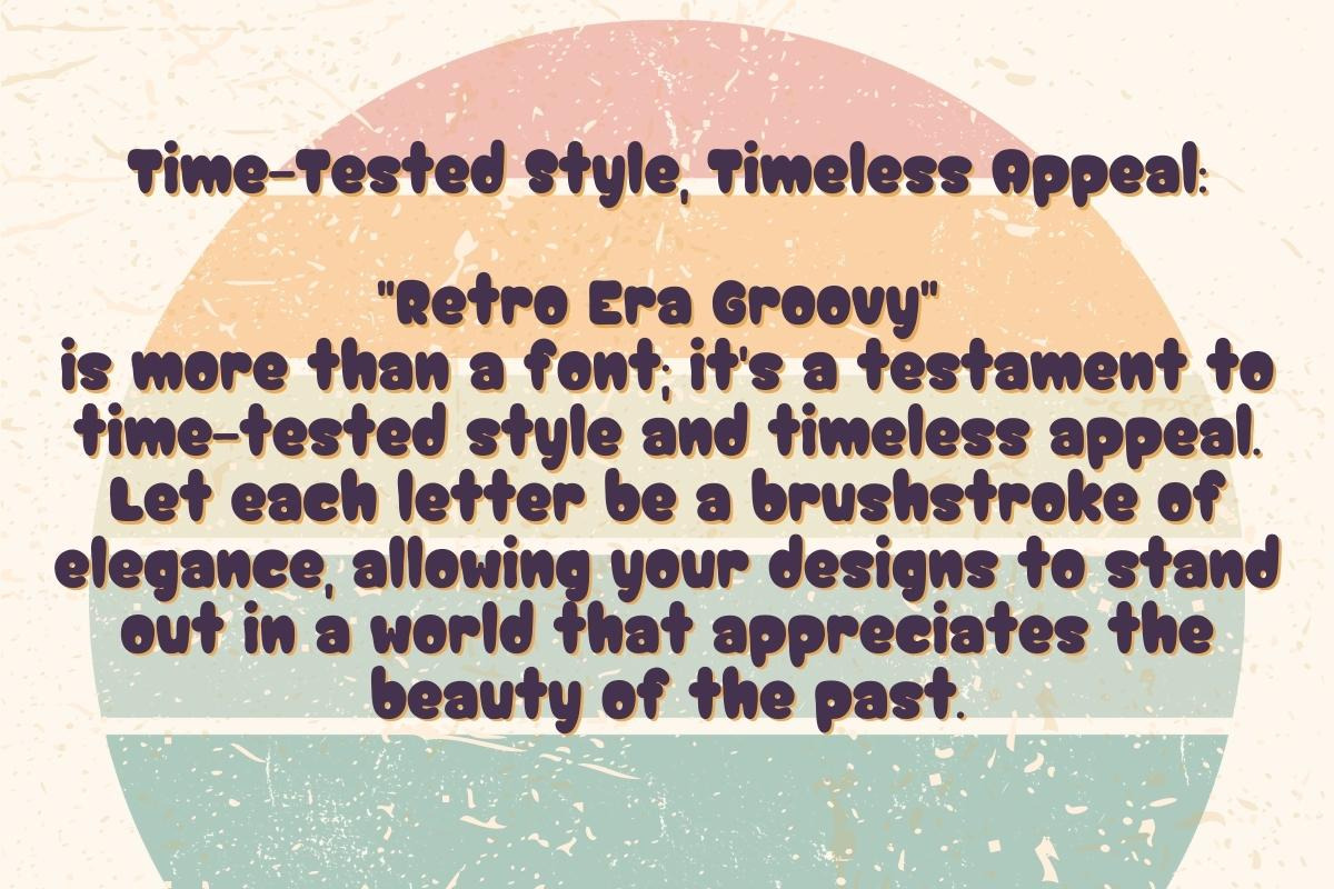 Retro Era Groovy, a Handwritten Font by Charmingbear59.design (Photo 4 of 5)