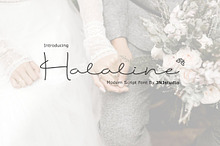 Halaline Modern Script Font