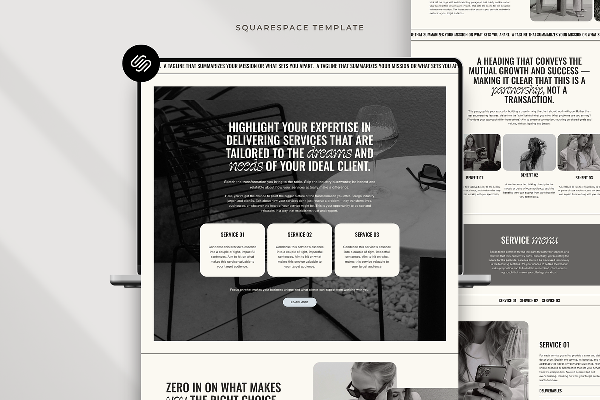 Squarespace Website Template Colette, a Squarespace Template by Candor Templates (Photo 2 of 20)