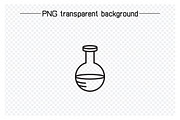 Science and Lab Tube and Flask Icons, an Outline Icon by Designfour (Thumbnail 6 of 7)