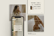 Wellness Instagram Templates Canva, a Social Media Template by Instprofi | Studio Estimo (Thumbnail 1 of 6)