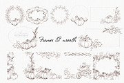 Vintage Autumn Botanical Line Art, a Seasonal Illustration by katmonne (Thumbnail 8 of 14)