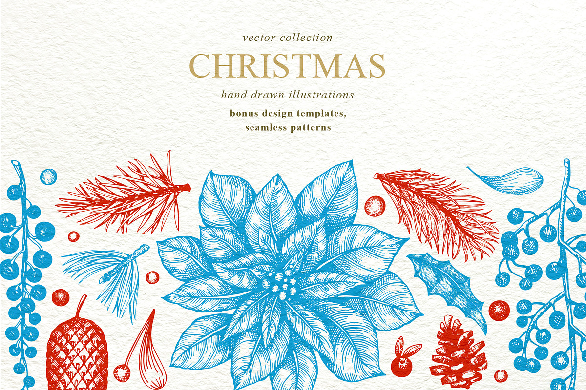Christmas Vector Collection, a Decorative Illustration by Lubov Illustrations Shop (Photo 1 of 7)