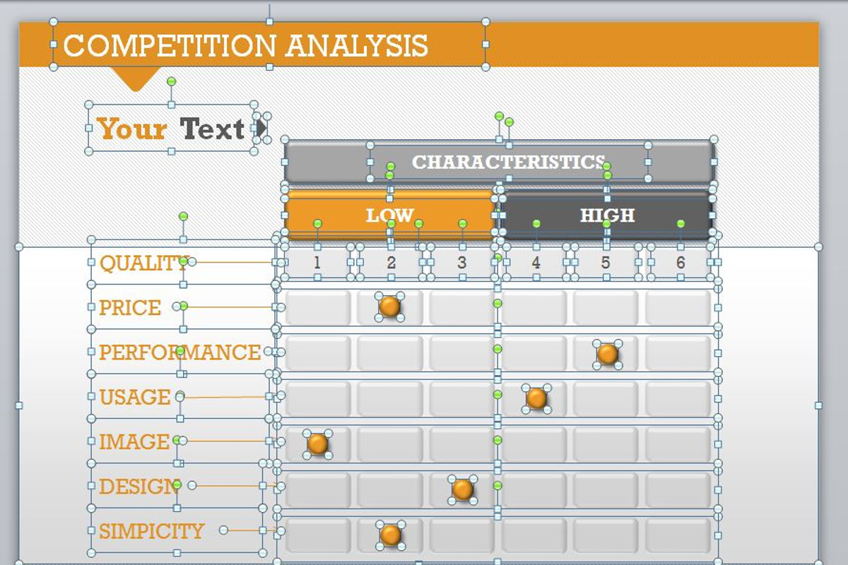 Competition Analysis 1 PowerPoint, a Presentation Template by Yes Presentations (Photo 12 of 19)