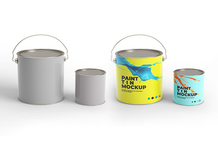 Paint Tin Mockup, a Product Mockup by GraphicsPixel