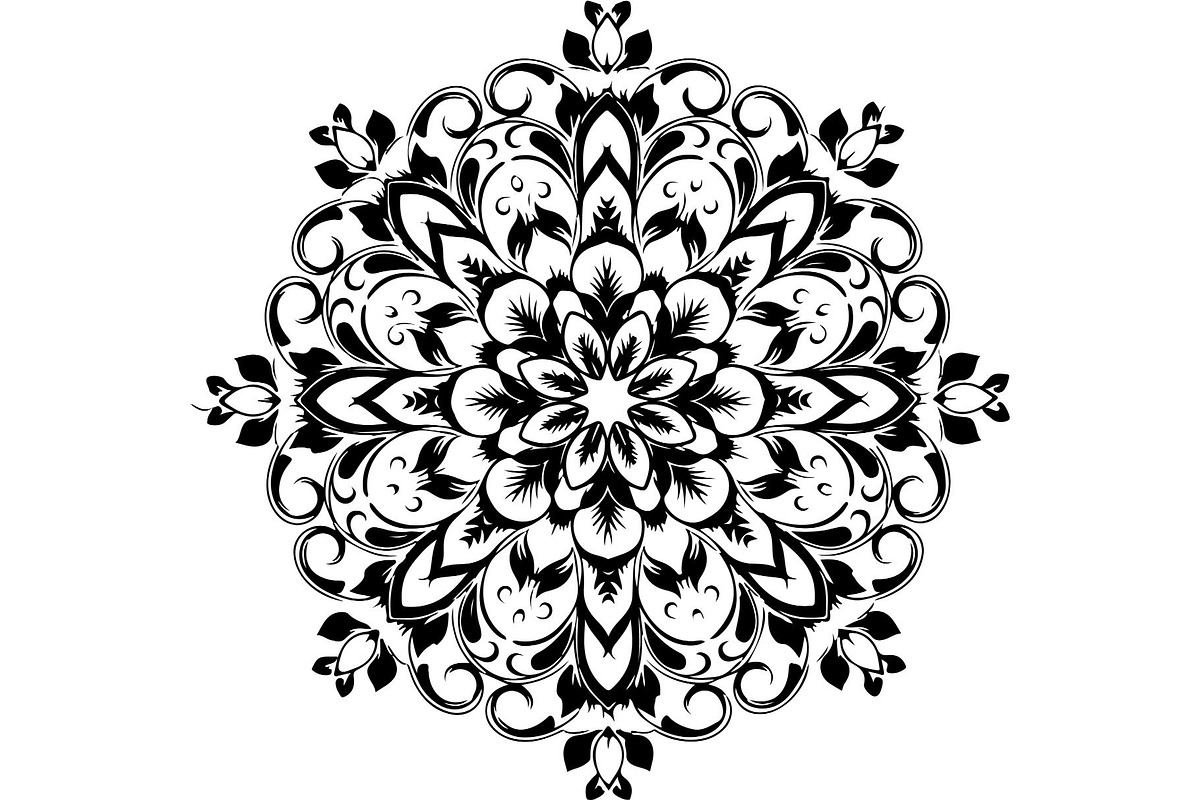 Ornamental Mandala Vector, an Object Graphic by Creativeshirt (Photo 9 of 19)