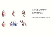 Cloud Dancer Christmas Ornaments PNG, an Object Graphic by Vika_Softlife (Thumbnail 2 of 5)