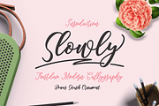 Slowly FontDuo, a Script Font by jorse (Thumbnail 1 of 6)