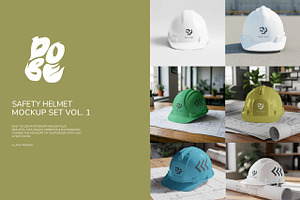 Safety Helmet Mockup Set Vol. 1