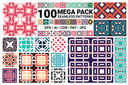 100 seamless patterns, a Pattern Graphic by dacascas (Thumbnail 1 of 4)