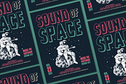 Hand Drawn Astronaut Guitarist Flyer, a Flyer Template by ashenterprise (Thumbnail 3 of 3)
