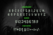 Cimmerian Blackmetal Liggature Font, a Blackletter Font by dansdesign (Thumbnail 8 of 12)