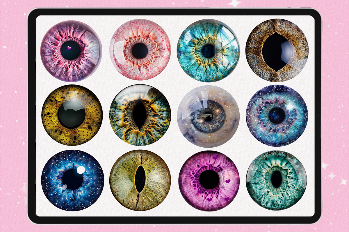 Procreate Eye Irises face brushes, a Brush Add-On by Revabrush (Photo 5 of 10)