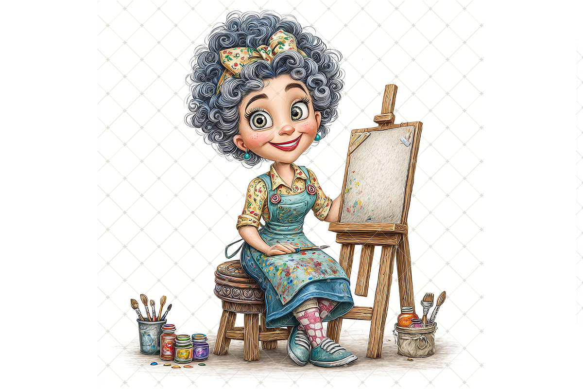 Artist Clipart JPG, a Person Illustration by Memories By Lea (Photo 6 of 19)