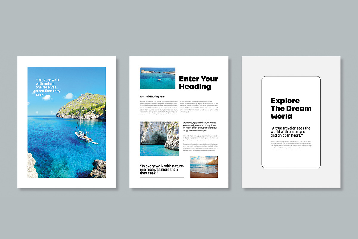 Travel Ebook Magazine Template preview 4