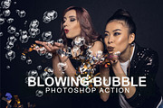 Blowing Bubble Photoshop Action preview 3