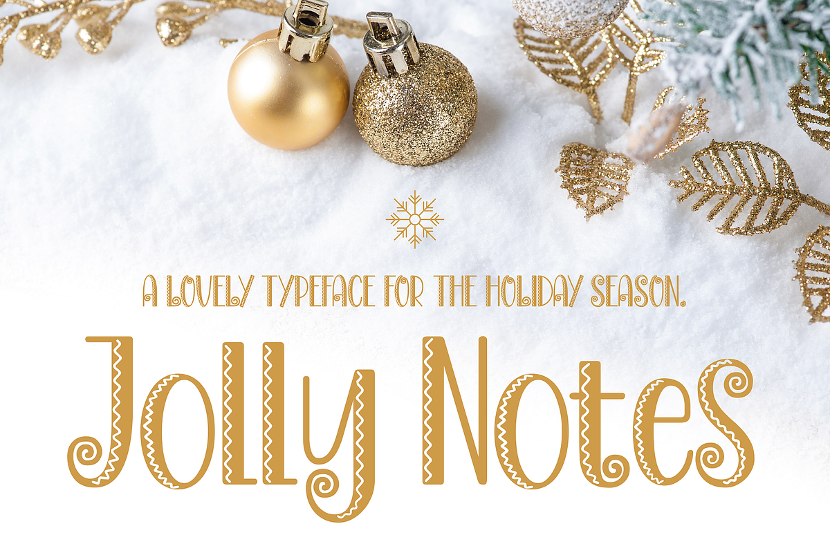 Jolly Notes - Decorative Font, a Sans Serif Font by HipFonts (Photo 1 of 10)