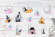 Pastel HALLOWEEN, a Seasonal Illustration by LeriaArt watercolor (Thumbnail 5 of 9)