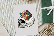 Skeleton Christmas Design Bundle, a Seasonal Illustration by Owlsome.Designs (Thumbnail 3 of 8)