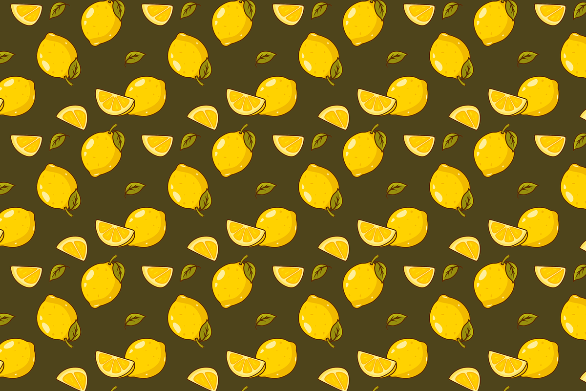 Lemon Vector Pattern, a Pattern Graphic by Laimmilka (Photo 3 of 3)