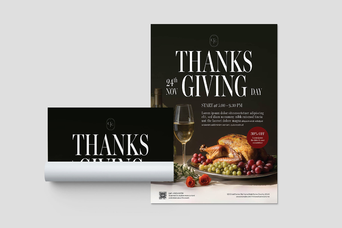 Thanksgiving Flyer Template, a Flyer Template by BrandPacks (Photo 4 of 6)