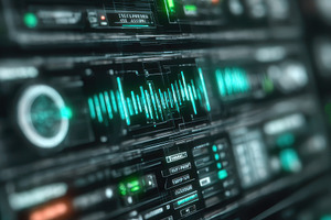 Futuristic Tech Interface Digital Da, a Photo by Pixeness Studio
