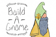Build A Gnome Character Kit, a Person Illustration by Maria J. Black Studio (Thumbnail 1 of 11)