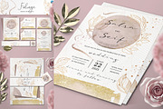 Foliage Wedding Invitation Set, an Invitation Template by Aarley Kaiven (Thumbnail 1 of 3)
